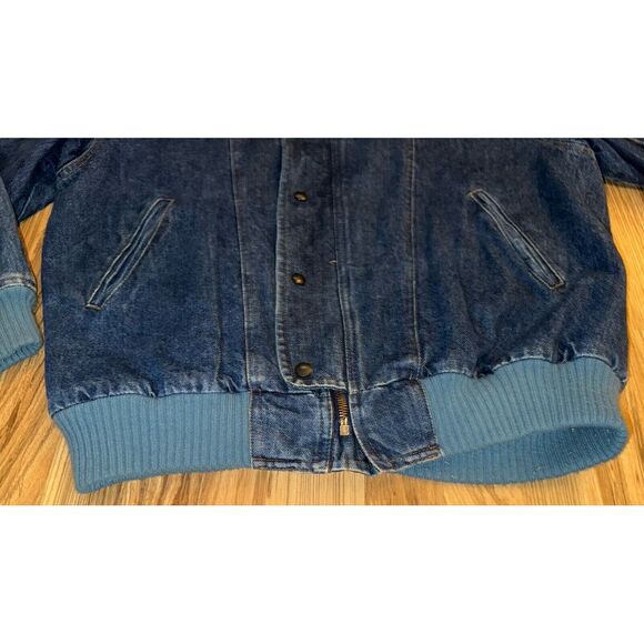 Prezzia Vintage Jean Denim Jacket Unisex Size Large - Picture 3 of 11